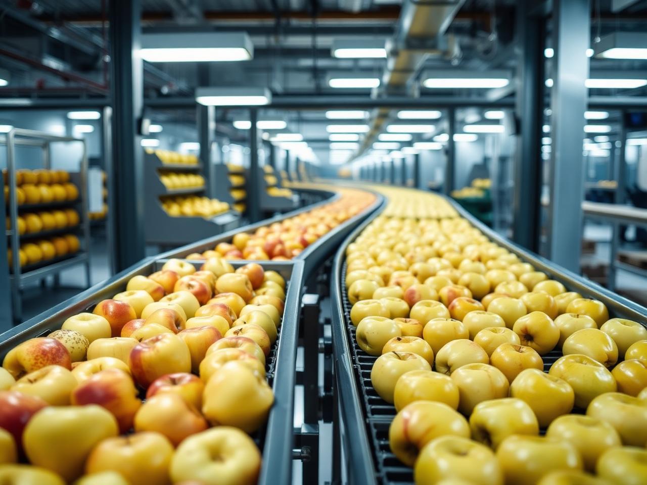 Modern apple packhouse